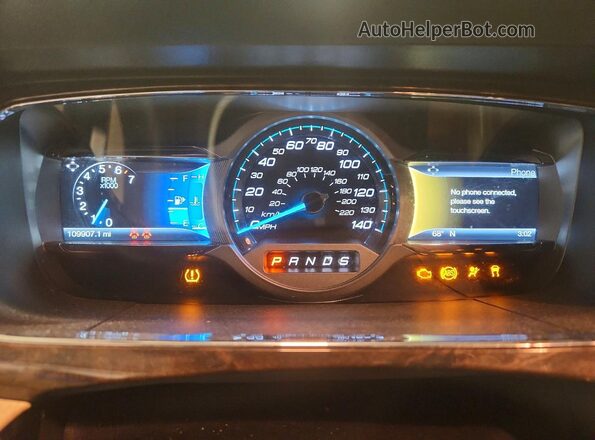 1FAHP2F82HG103680 2017 FORD TAURUS Black Vista del cuadro de instrumentos