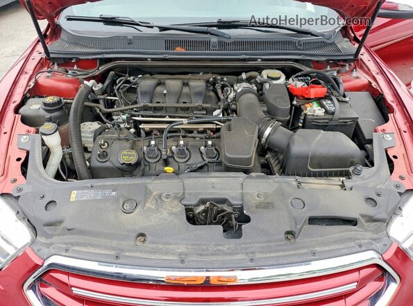 1FAHP2F84JG110636 2018 FORD TAURUS Красный Вид задней части салона