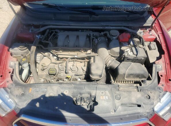 1FAHP2F85HG111711 2017 FORD TAURUS Red Widok wnętrza z tyłu