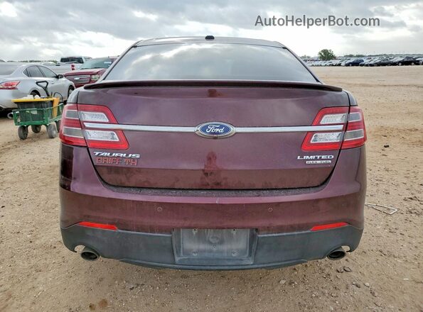 1FAHP2F85JG136596 2018 FORD TAURUS Burgundy Rear view