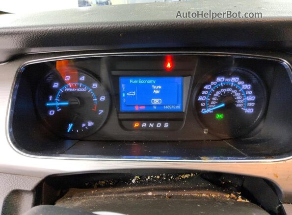 1FAHP2H82HG126292 2017 FORD TAURUS Black Вид щитка приладів