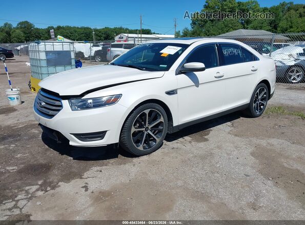 1FAHP2H89GG126000 2016 FORD TAURUS White წინა მარცხენა ხედი სამი მეოთხედიდან