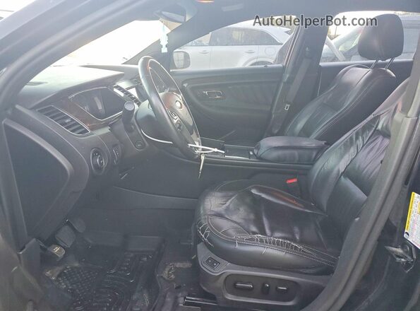1FAHP2J88KG107084 2019 FORD TAURUS Black წინა სალონის ხედი