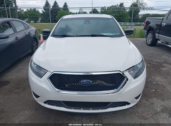 1FAHP2KT0JG103063 2018 FORD TAURUS White Instrument cluster view