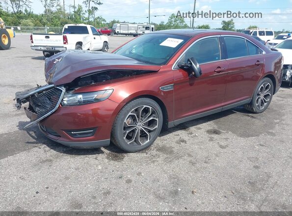 1FAHP2KT3GG140164 2016 FORD TAURUS Dark Brown Передня ліва чверть