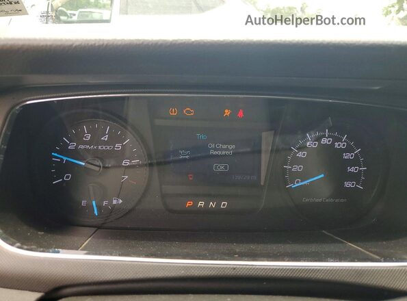 1FAHP2MK5KG102920 2019 FORD TAURUS White Vista del cuadro de instrumentos