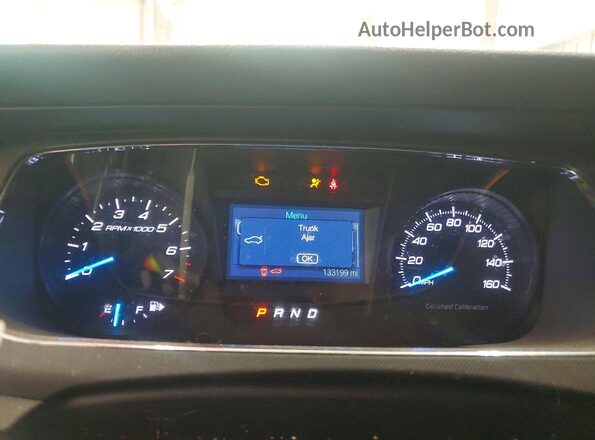 1FAHP2MK7KG101445 2019 FORD TAURUS Белый Вид щитка приборов