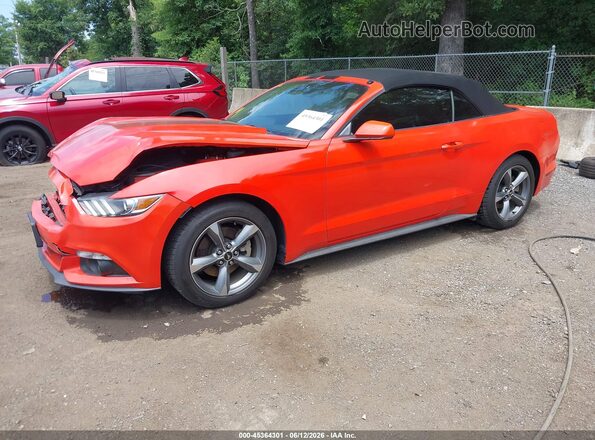 1FATP8EM5G5306309 2016 FORD MUSTANG Orange Przód lewy