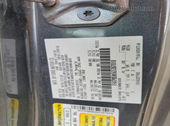 1FATP8EM5G5307010 2016 FORD MUSTANG Gray Շարժիչի բաժամունքի տեսք