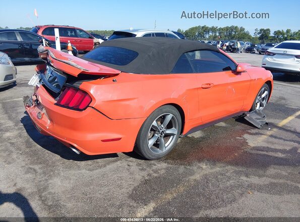 1FATP8EM9G5274531 2016 FORD MUSTANG Orange Trasero derecho