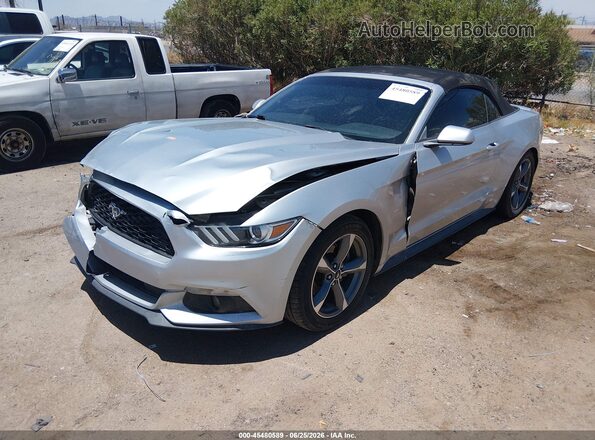 1FATP8EMXG5222177 2016 FORD MUSTANG Silver Передня ліва чверть