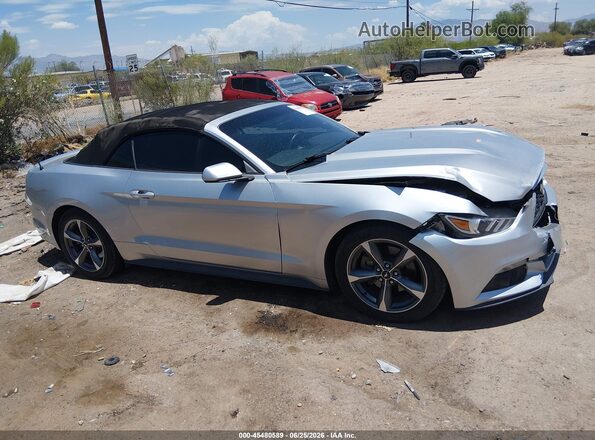 1FATP8EMXG5222177 2016 FORD MUSTANG Silver Вид щитка приладів