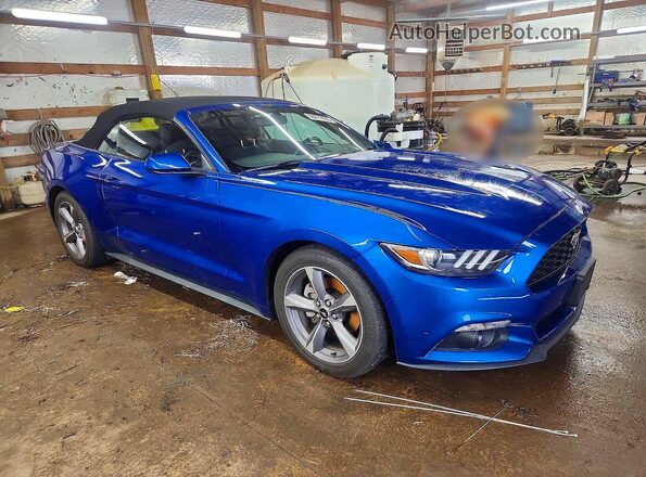 1FATP8EMXH5345964 2017 FORD MUSTANG Blue Передня права чверть