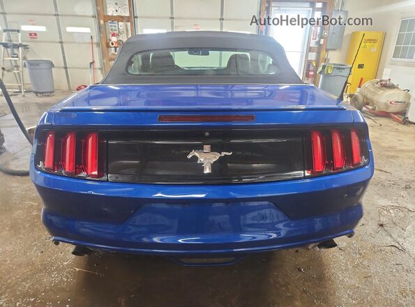 1FATP8EMXH5345964 2017 FORD MUSTANG Blue Вид ззаду
