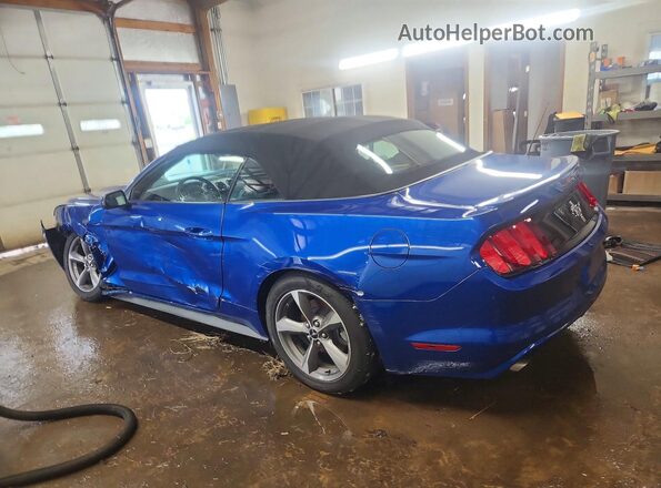 1FATP8EMXH5345964 2017 FORD MUSTANG Blue Задня ліва чверть