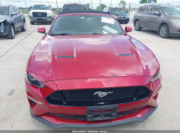 1FATP8FF0L5159715 2020 FORD MUSTANG Red Instrument cluster view
