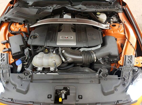 1FATP8FF0L5188180 2020 FORD MUSTANG Orange უკანა სალონის ხედი