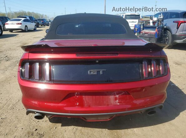 1FATP8FF3G5230301 2016 FORD MUSTANG Красный Вид сзади