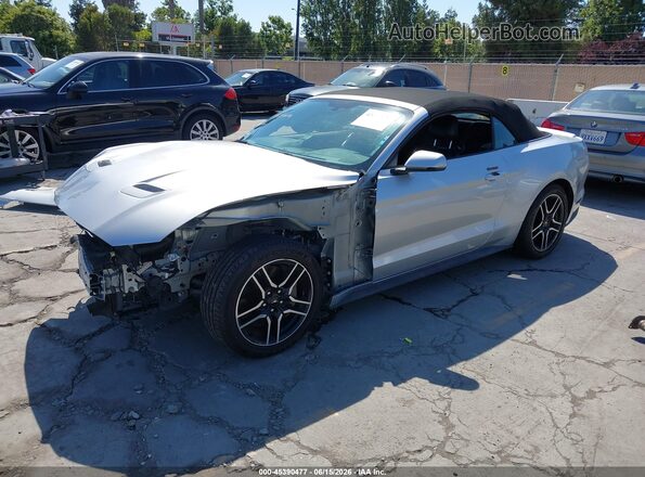 1FATP8FF4K5169954 2019 FORD MUSTANG Silver Przód lewy