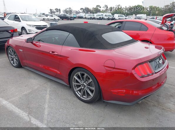 1FATP8FF6G5226338 2016 FORD MUSTANG Red უკანა მარცხენა