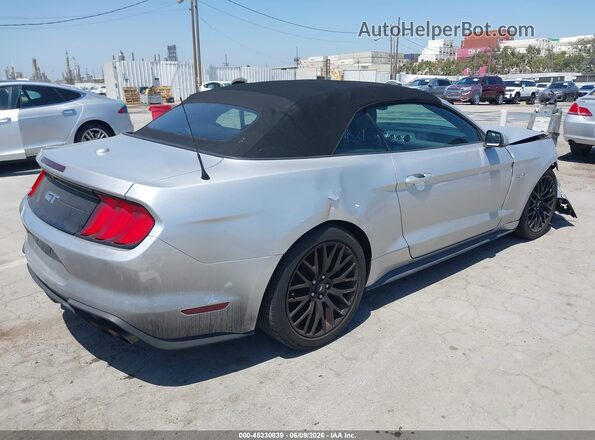 1FATP8FF8J5177330 2018 FORD MUSTANG Silver Tył prawy