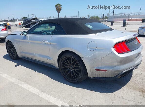 1FATP8FF8J5177330 2018 FORD MUSTANG Silver Tył lewy