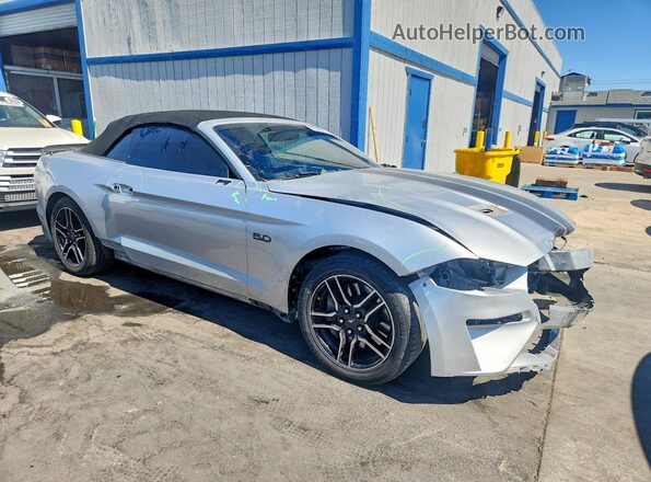1FATP8FF8K5140389 2019 FORD MUSTANG Silver Delantero derecho
