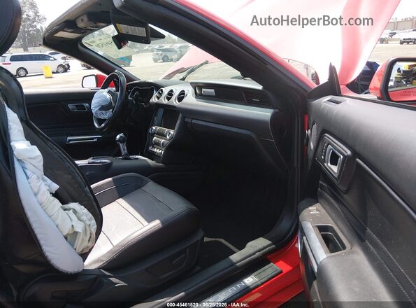 1FATP8FF8M5129525 2021 FORD MUSTANG Red წინა სალონის ხედი