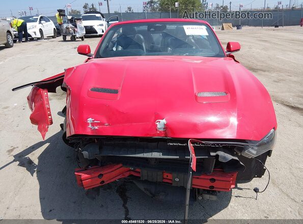 1FATP8FF8M5129525 2021 FORD MUSTANG Red უკანა სალონის ხედი