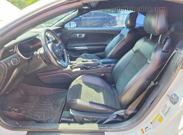 1FATP8FFXM5141613 2021 FORD MUSTANG White Vista interior delantera