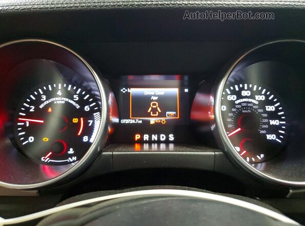 1FATP8UH0J5109799 2018 FORD MUSTANG Silver Вид щитка приладів