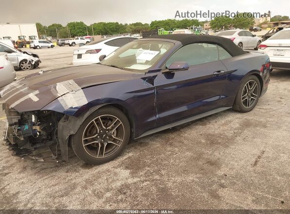 1FATP8UH0L5111975 2020 FORD MUSTANG Dark Blue Przód lewy