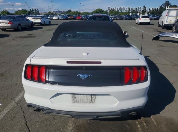 1FATP8UH0L5136584 2020 FORD MUSTANG White Հետևի տեսք