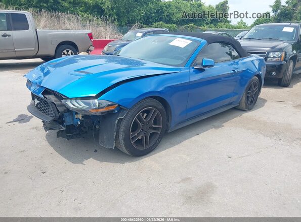 1FATP8UH0M5115672 2021 FORD MUSTANG Blue Przód lewy