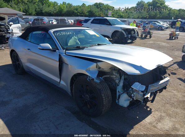 1FATP8UH1G5296382 2016 FORD MUSTANG Серебряный Вид спереди