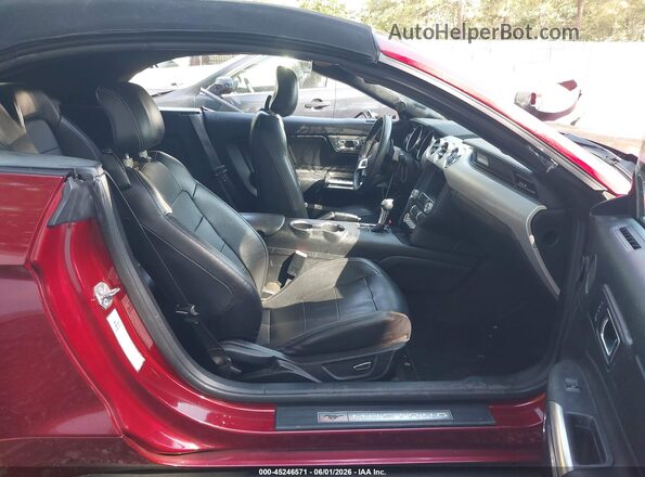 1FATP8UH1H5282614 2017 FORD MUSTANG Красный Вид салона спереди
