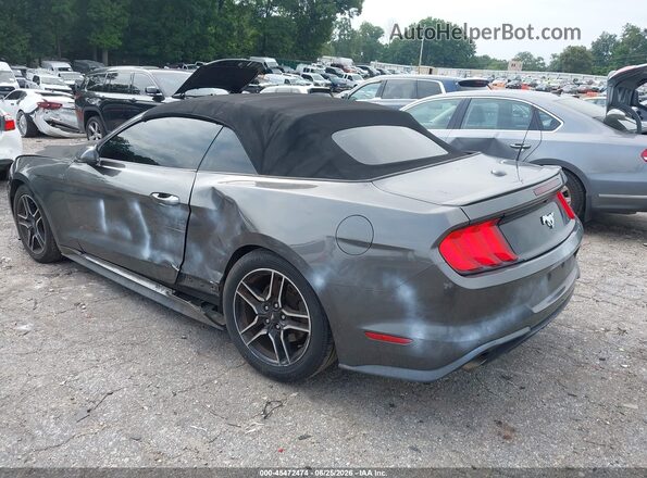 1FATP8UH1K5138665 2019 FORD MUSTANG Gray Trasero izquierdo