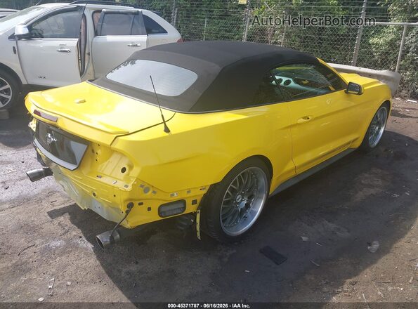 1FATP8UH2H5267619 2017 FORD MUSTANG Yellow Trasero derecho