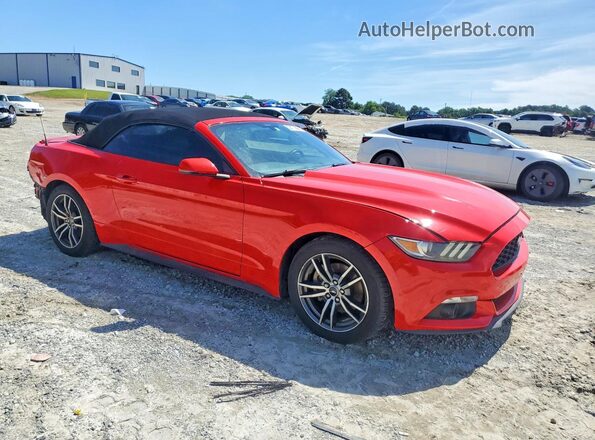 1FATP8UH2H5278104 2017 FORD MUSTANG Red Delantero derecho
