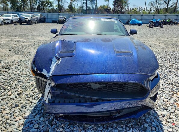 1FATP8UH2J5145431 2018 FORD MUSTANG Blue Front view