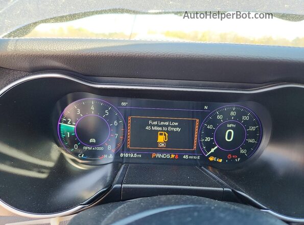 1FATP8UH2J5145431 2018 FORD MUSTANG Blue Instrument cluster view