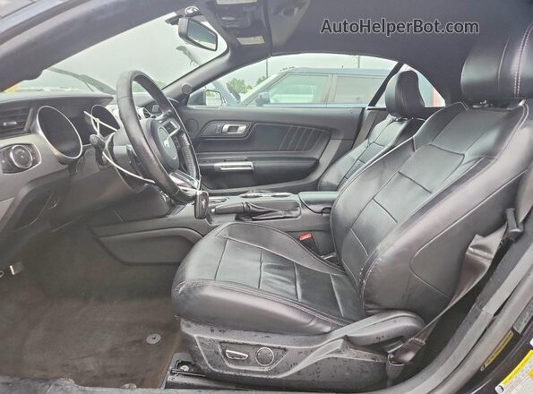 1FATP8UH2K5104721 2019 FORD MUSTANG Black Vista interior delantera