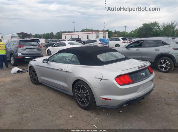 1FATP8UH2K5138805 2019 FORD MUSTANG Silver Trasero izquierdo