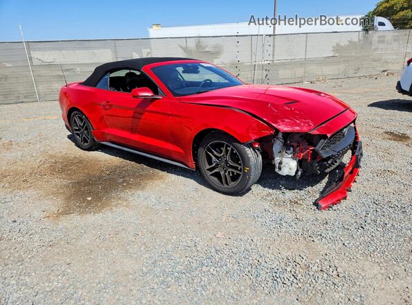 1FATP8UH2M5124650 2021 FORD MUSTANG Red წინა მარჯვენა