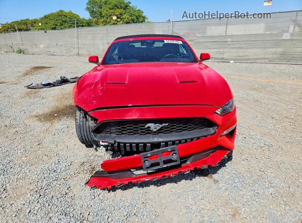 1FATP8UH2M5124650 2021 FORD MUSTANG Red წინა ხედი