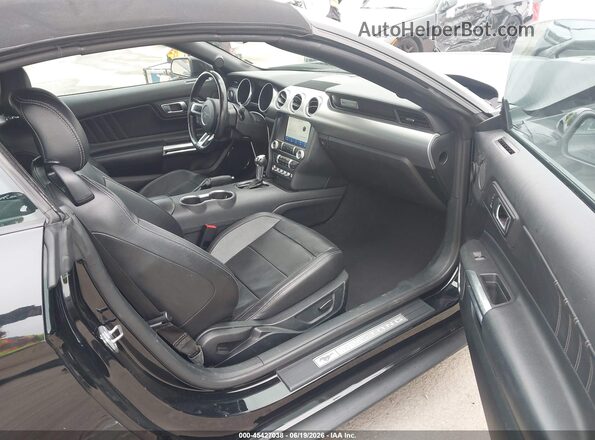 1FATP8UH2P5105326 2023 FORD MUSTANG Black წინა სალონის ხედი