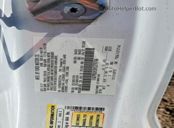 1FATP8UH3H5279746 2017 FORD MUSTANG Белый Вид подкапотного пространства