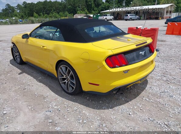 1FATP8UH3H5302135 2017 FORD MUSTANG Yellow Trasero izquierdo