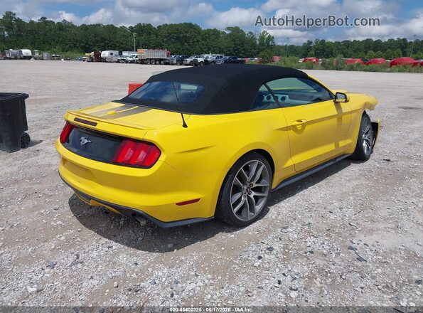 1FATP8UH3H5302135 2017 FORD MUSTANG Yellow Trasero derecho