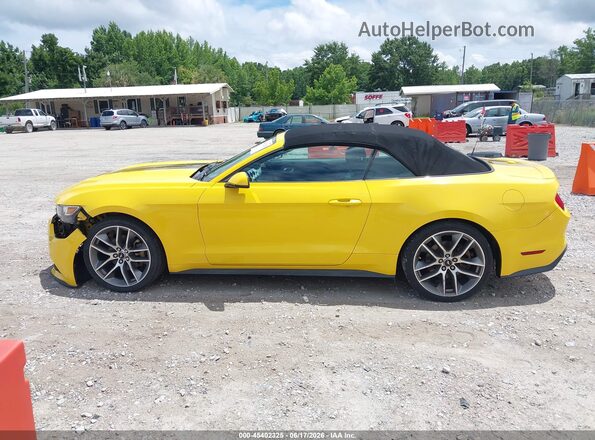 1FATP8UH3H5302135 2017 FORD MUSTANG Yellow Vista interior de 360 grados